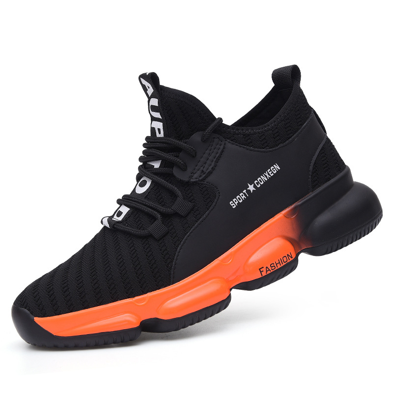 Fashion New Work Boots Safety Steel Toe Shoes Men Puncture-Proof Work Sneakers Lightweight Safety Shoes Men Boots Free Shipping
