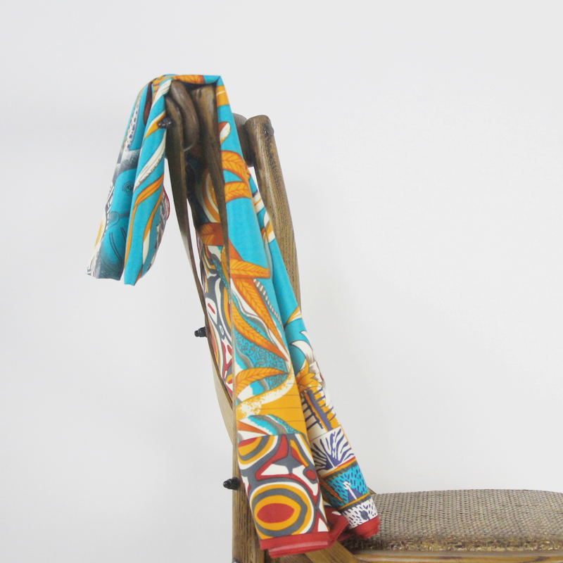 Hair Wrap Head Scarf 130 Sauqre Silk Scarf Top Animal Printed Bandana Retro Neck Foulard Femme Headwrap Versatile Accessory