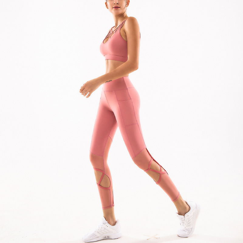 SVOKOR Women Yoga Set Shoulder Straps Running Sports Yoga Bra High Waist Mesh Stitching Sweat Pants Gym Leggings Set Fitness, Rose red bra
SVOKOR Women Yoga Set Shoulder Straps Running Sports Yoga Bra High Waist Mesh Stitching Sweat Pants Gym Leggings Set Fitness, Rose red bra
