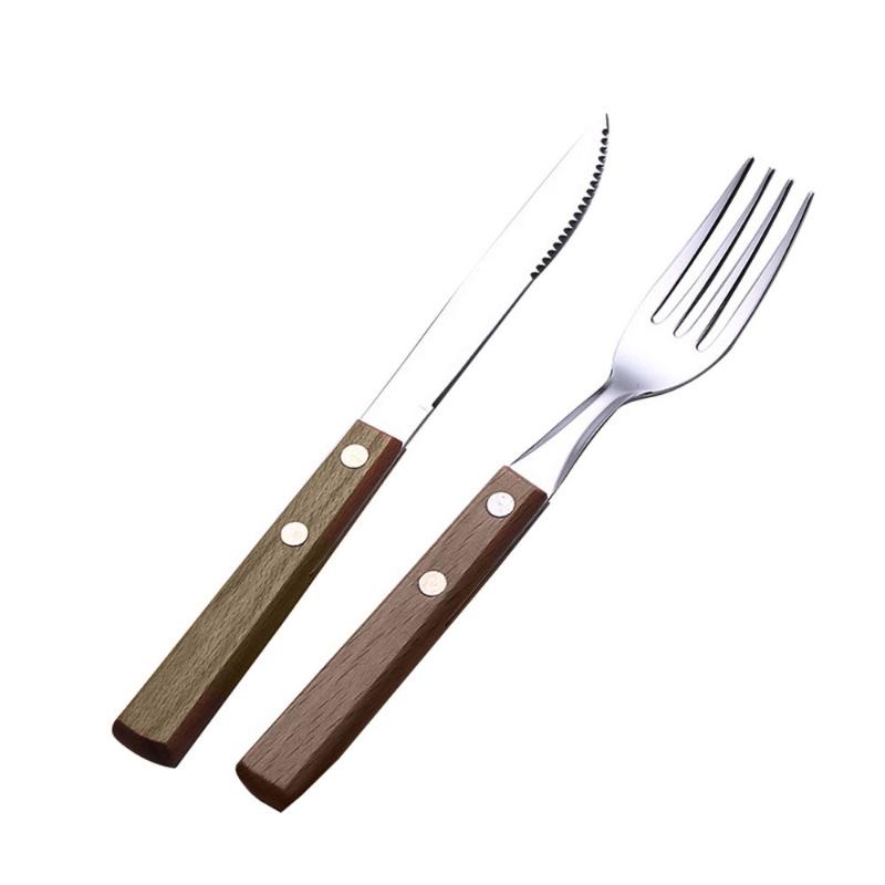 2/3pcs Stainless Steel Wooden Handle Dinnerware Set Portable Western Knife Fork Tableware Cutlery Set Kitchen Dining Bar
2/3pcs Stainless Steel Wooden Handle Dinnerware Set Portable Western Knife Fork Tableware Cutlery Set Kitchen Dining Bar