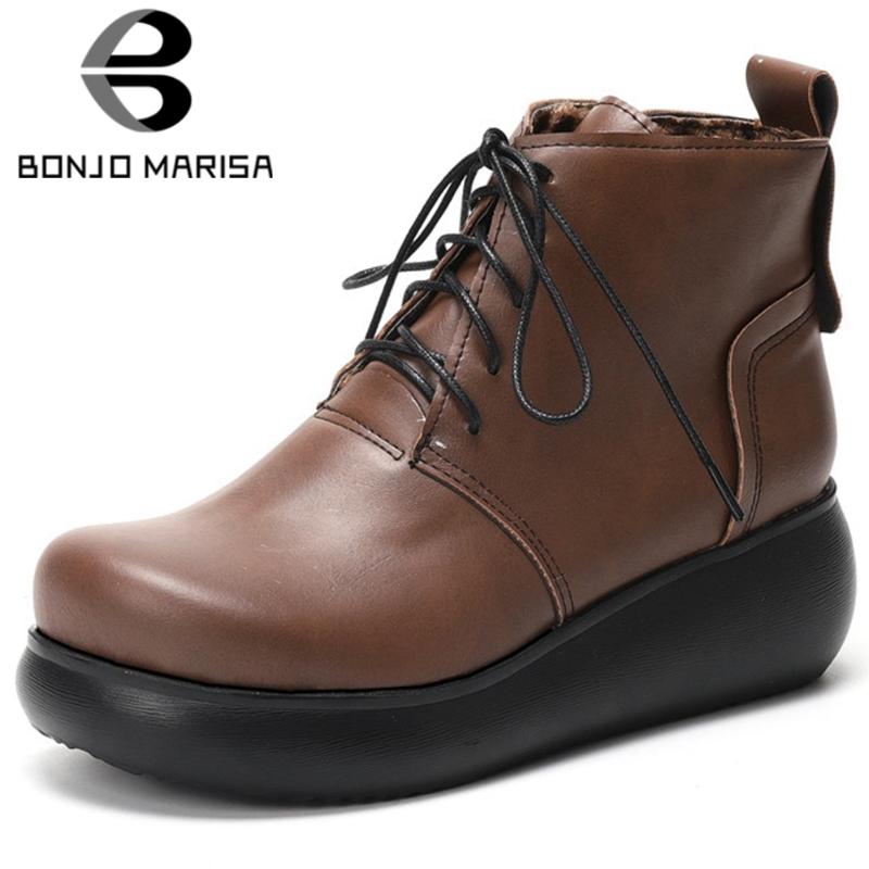 BONJOMARISA New Hot Sale Ladies Comfy Flat Platform Boots Casual Low Wedges Ankle Boots Women 2020 Elegant Low Heel Women Shoes, Black
BONJOMARISA New Hot Sale Ladies Comfy Flat Platform Boots Casual Low Wedges Ankle Boots Women 2020 Elegant Low Heel Women Shoes, Black