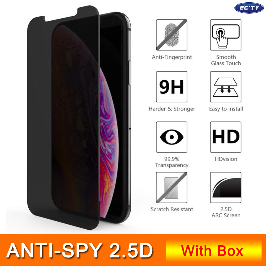 Privacy Anti-spy Screen Protective Film for iPhone 12 11 PRO XR XS MAX X 8 7 for Samsung J7 M41 A50 2.5D Tempered Glass with Box
Privacy Anti-spy Screen Protective Film for iPhone 12 11 PRO XR XS MAX X 8 7 for Samsung J7 M41 A50 2.5D Tempered Glass with Box