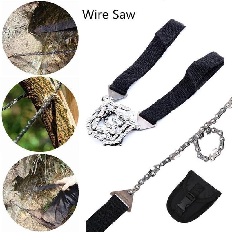 24 Inch Chain Wire Saw Portable Outdoor Travel Emergency Survival Hand Zipper Saws Garden Fast And Efficient Cutting Knife Tool
24 Inch Chain Wire Saw Portable Outdoor Travel Emergency Survival Hand Zipper Saws Garden Fast And Efficient Cutting Knife Tool