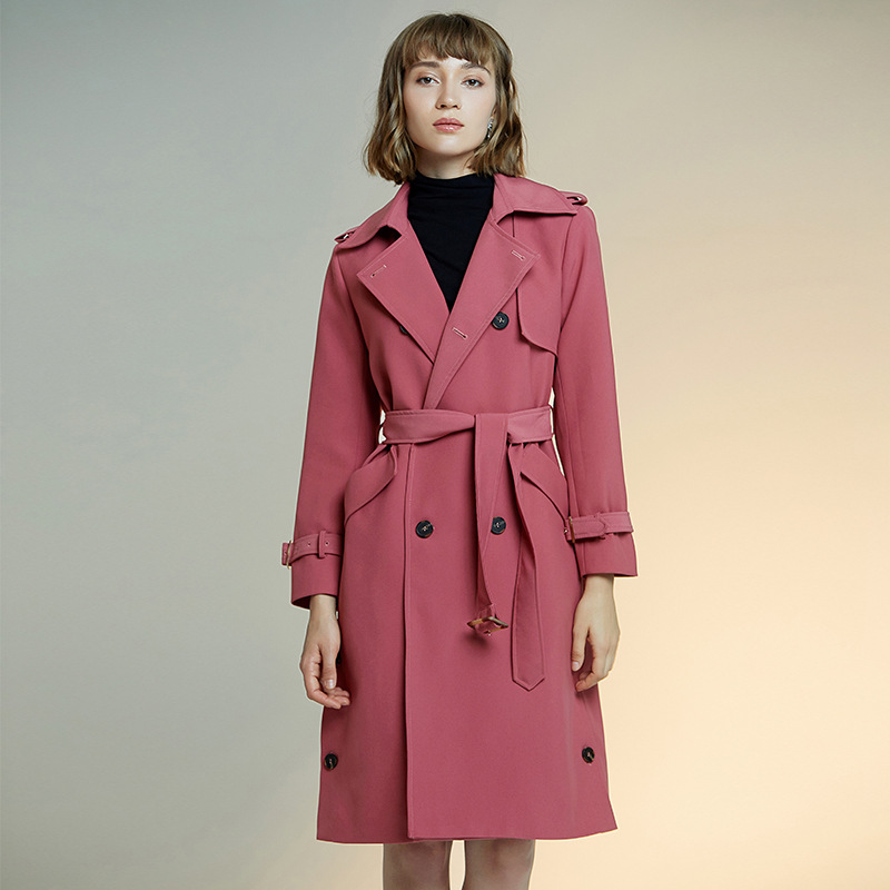 Fashion Women Suede Trench Coat 2020 New Spring Autumn Slim With Belt Meidum Long Windbreaker Ladies Overcoat Korean Clothing, Khaki
Fashion Women Suede Trench Coat 2020 New Spring Autumn Slim With Belt Meidum Long Windbreaker Ladies Overcoat Korean Clothing, Khaki