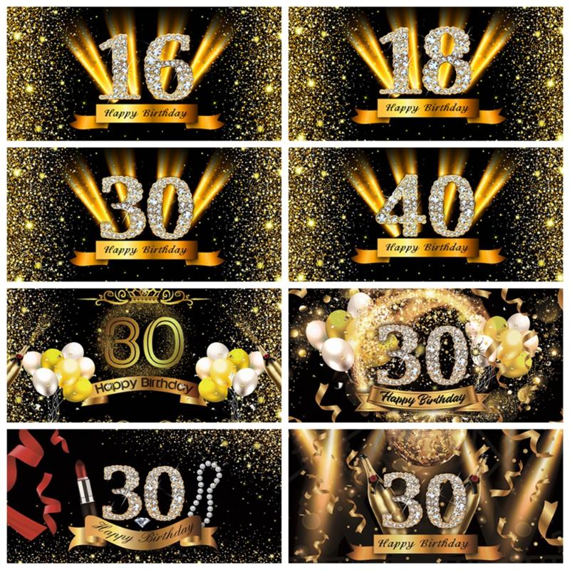 Happy 50 40 30 18 16th Birthday Party Golden Dots Poster Photography Backdrop Photographic Background Photocall Photo Studio
Happy 50 40 30 18 16th Birthday Party Golden Dots Poster Photography Backdrop Photographic Background Photocall Photo Studio