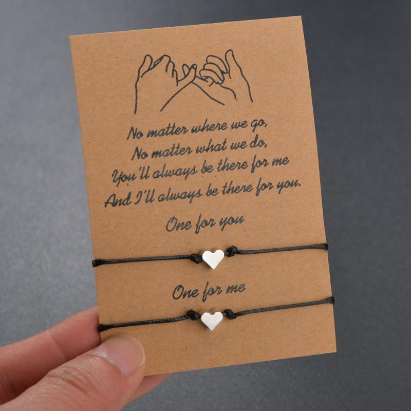 New DIY Charm Bracelet For Friendship Couples 2pcs/set Heart bracelet Bead Bangles Women Man Lucky Wish Jewelry
New DIY Charm Bracelet For Friendship Couples 2pcs/set Heart bracelet Bead Bangles Women Man Lucky Wish Jewelry