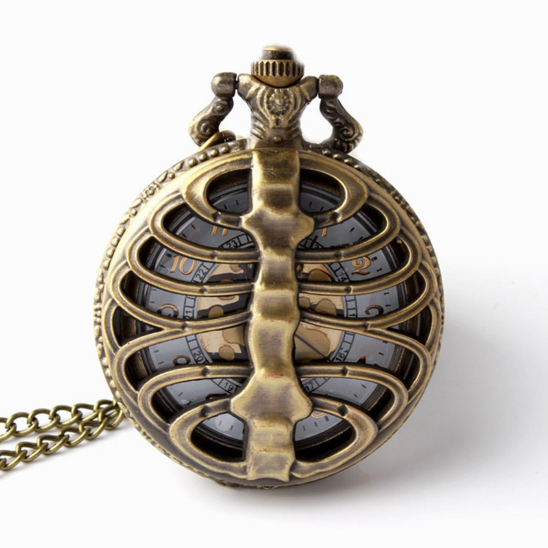 Nursing Watches Skeleton Spine Ribs Hollow Shape Quartz Pocket Watch Cool Vintage Necklace Pendant Clock Chain Mens Womens Gifts, Bronze
Nursing Watches Skeleton Spine Ribs Hollow Shape Quartz Pocket Watch Cool Vintage Necklace Pendant Clock Chain Mens Womens Gifts, Bronze