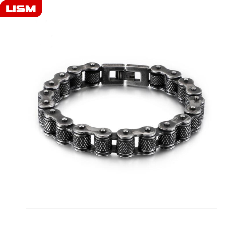 New Punk Vintage Men's Bracelets & Bangles Man Biker Bicycle Motorcycle Chain Fashion 316L Stainless Steel Jewelry Dropshipping
New Punk Vintage Men's Bracelets & Bangles Man Biker Bicycle Motorcycle Chain Fashion 316L Stainless Steel Jewelry Dropshipping