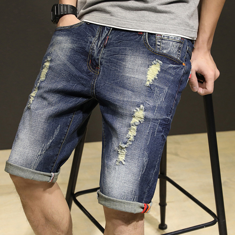 Jeans Large Mens Breeches Short Hole Denim Distressed Shorts Men Summer Denim Shorts For Men Plus Size 28-42 Broken, Blue
Jeans Large Mens Breeches Short Hole Denim Distressed Shorts Men Summer Denim Shorts For Men Plus Size 28-42 Broken, Blue