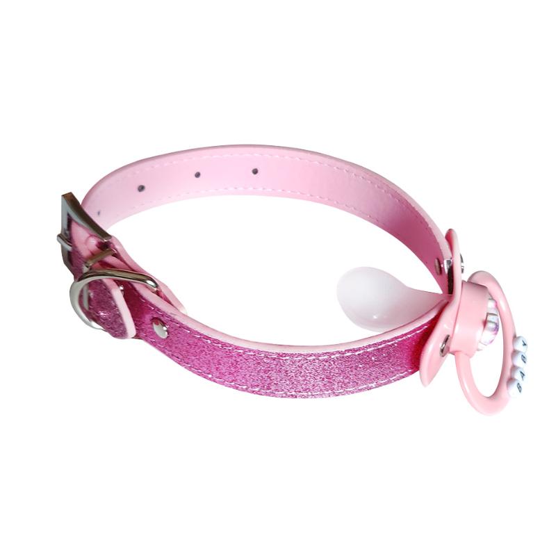 DDLG Gag Pacifier Adult Size Pacifier Belt Collar ABDL Baby Silicone Pacifiers Plus Large Dummy Gag