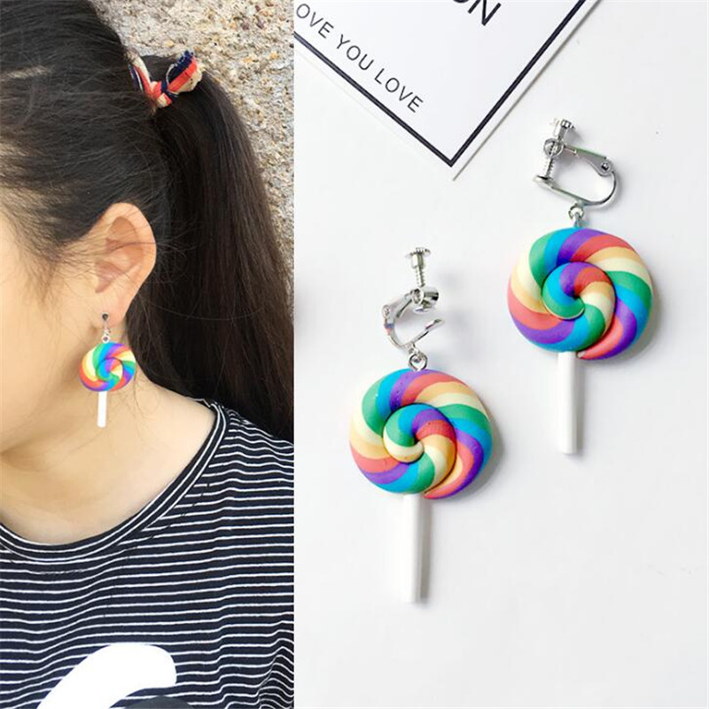 1Pair DIY Hand Made Funny Sweet Colorful Lollipops Dangle Earrings for Women Drop Earrings Brand Jewelry Interesting
1Pair DIY Hand Made Funny Sweet Colorful Lollipops Dangle Earrings for Women Drop Earrings Brand Jewelry Interesting
