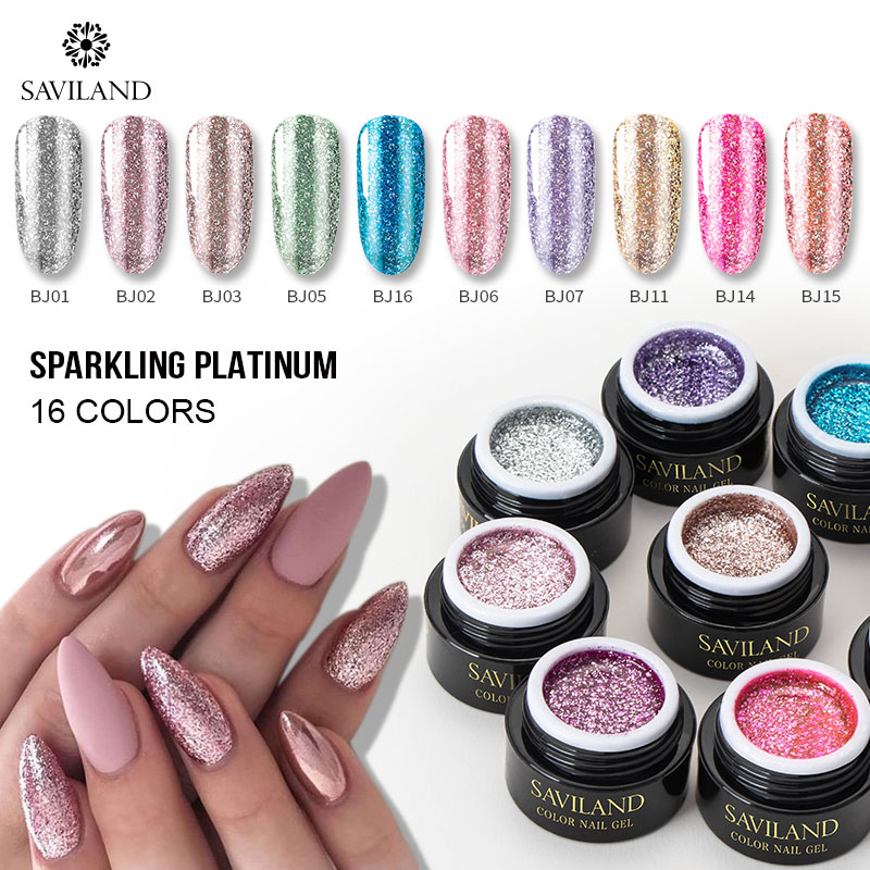 SAVILAND Diamond Glitter UV Nail Gel Polish 6ml Soak Off Sequins Gel Long Lasting Bling Nails Varnish Manicure Art Tool, 601
SAVILAND Diamond Glitter UV Nail Gel Polish 6ml Soak Off Sequins Gel Long Lasting Bling Nails Varnish Manicure Art Tool, 601