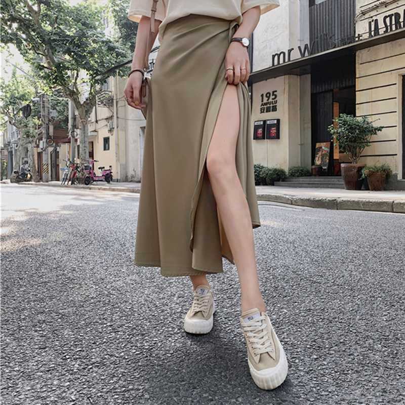 Ailegogo 2020 Women's One Piece Skirts Summer 11 Colors Casual Lace Up High Waist A-Line Sexy Fashionable Long Skirts SK7967, Light gray
Ailegogo 2020 Women's One Piece Skirts Summer 11 Colors Casual Lace Up High Waist A-Line Sexy Fashionable Long Skirts SK7967, Light gray