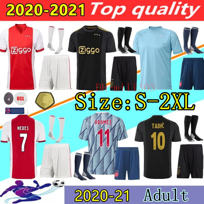 20 21 AJAX FC home away soccer jersey kit 2020 2021 ajax msterdam maillot NERES TADIC ZIYECH VAN DE BEEK third football training shirt kits, Black
20 21 AJAX FC home away soccer jersey kit 2020 2021 ajax msterdam maillot NERES TADIC ZIYECH VAN DE BEEK third football training shirt kits, Black