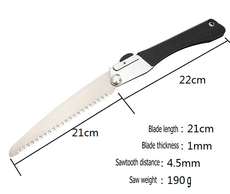 Two Optional 210mm/270mm Portable 65 Manganese Steel Saw Blade Garden Trimming Saw Folding Fruit Tree Garden Hand Tools
Two Optional 210mm/270mm Portable 65 Manganese Steel Saw Blade Garden Trimming Saw Folding Fruit Tree Garden Hand Tools