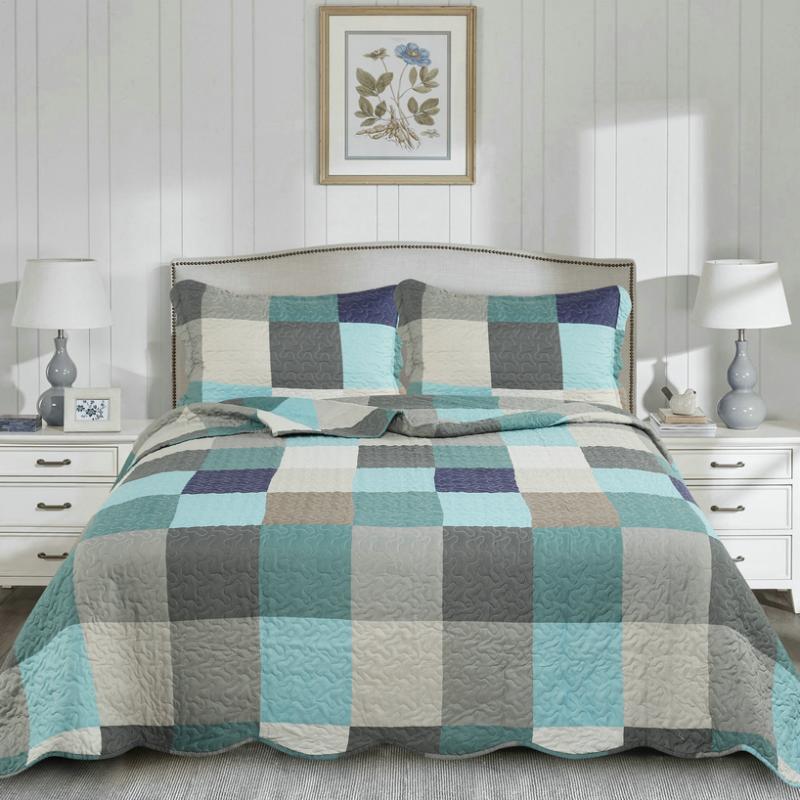 3 pcs Quilted Polyester Bedspread Set Queen Size Anti-pilling Summer Quilt Winter Bed Sheet Microfiber Bedding Cover Bed Spread, As pic
3 pcs Quilted Polyester Bedspread Set Queen Size Anti-pilling Summer Quilt Winter Bed Sheet Microfiber Bedding Cover Bed Spread, As pic
