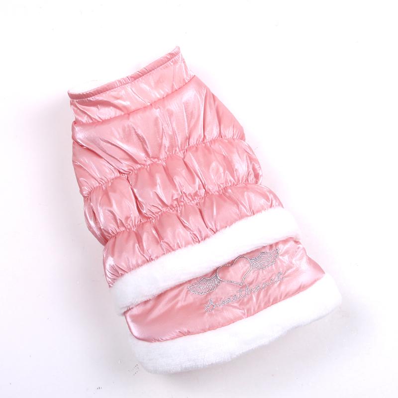 Dog Apparel Winter Cat Dress Hoodie Sweet Heart Design Pet Puppy Coat Jacket Warm Clothes Doggie Outfit 6 Sizes