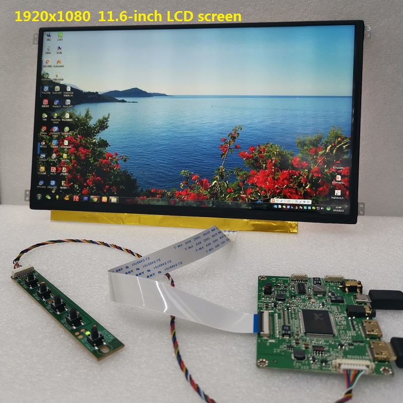 11.6-inch display module kit 11.6-inch IPS LCD screen 1920X1080P 2 channel 12V / usb5V power supply optional
11.6-inch display module kit 11.6-inch IPS LCD screen 1920X1080P 2 channel 12V / usb5V power supply optional
