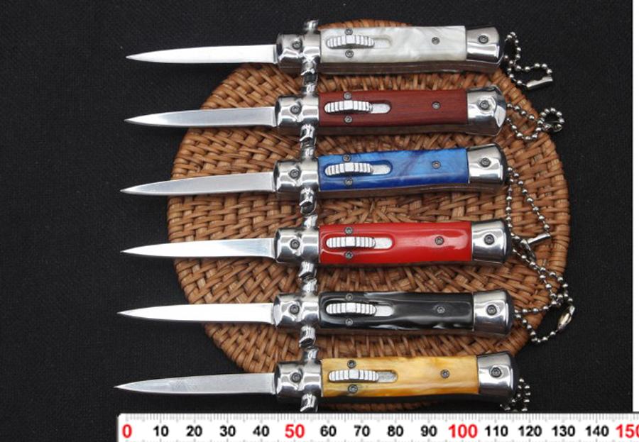 Recommended 4.5 inch Italian Mafia automatic knife 6 colors optional field survival tool outdoor tactical hunting folding knife outdoor
Recommended 4.5 inch Italian Mafia automatic knife 6 colors optional field survival tool outdoor tactical hunting folding knife outdoor