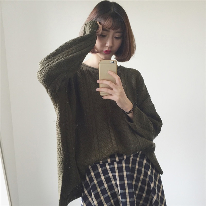 Blackday Women Sweaters Pullovers Autumn Winter Long-Sleeved Pull Femme Solid Pullover Female Casual Knitted Sweater Drop New, Army green
Blackday Women Sweaters Pullovers Autumn Winter Long-Sleeved Pull Femme Solid Pullover Female Casual Knitted Sweater Drop New, Army green