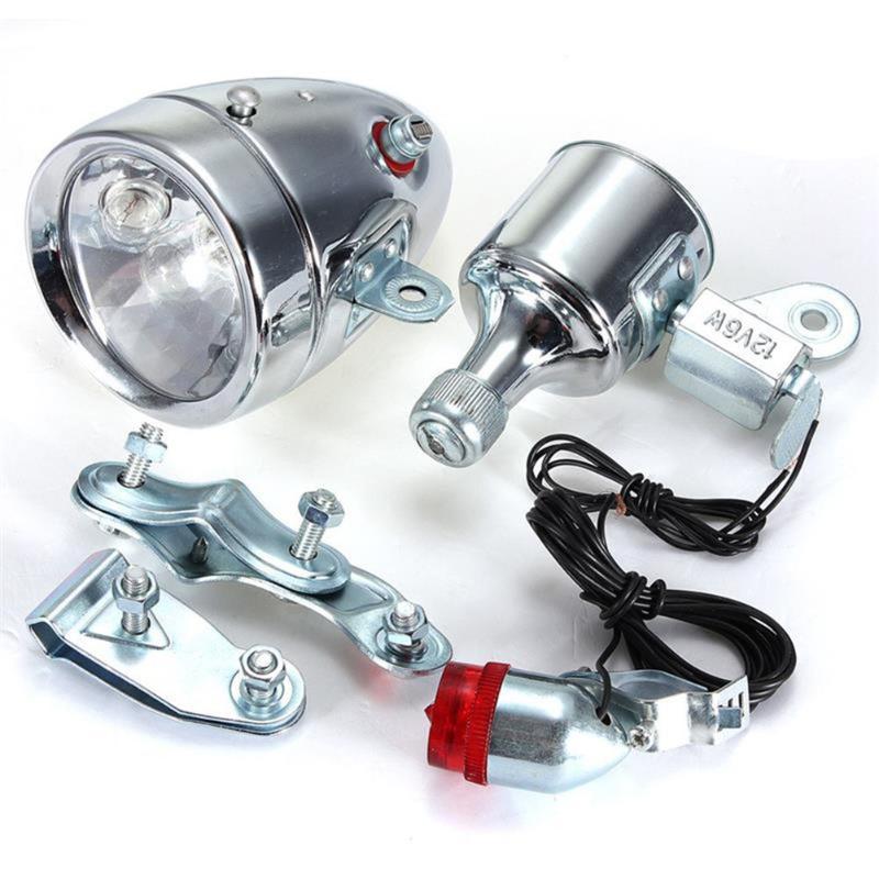 12V 6W Motocycle Bicycle Bike Friction Generator Dynamo Headlight Tail Light Set Excellent Workmanship Long Service Life
12V 6W Motocycle Bicycle Bike Friction Generator Dynamo Headlight Tail Light Set Excellent Workmanship Long Service Life