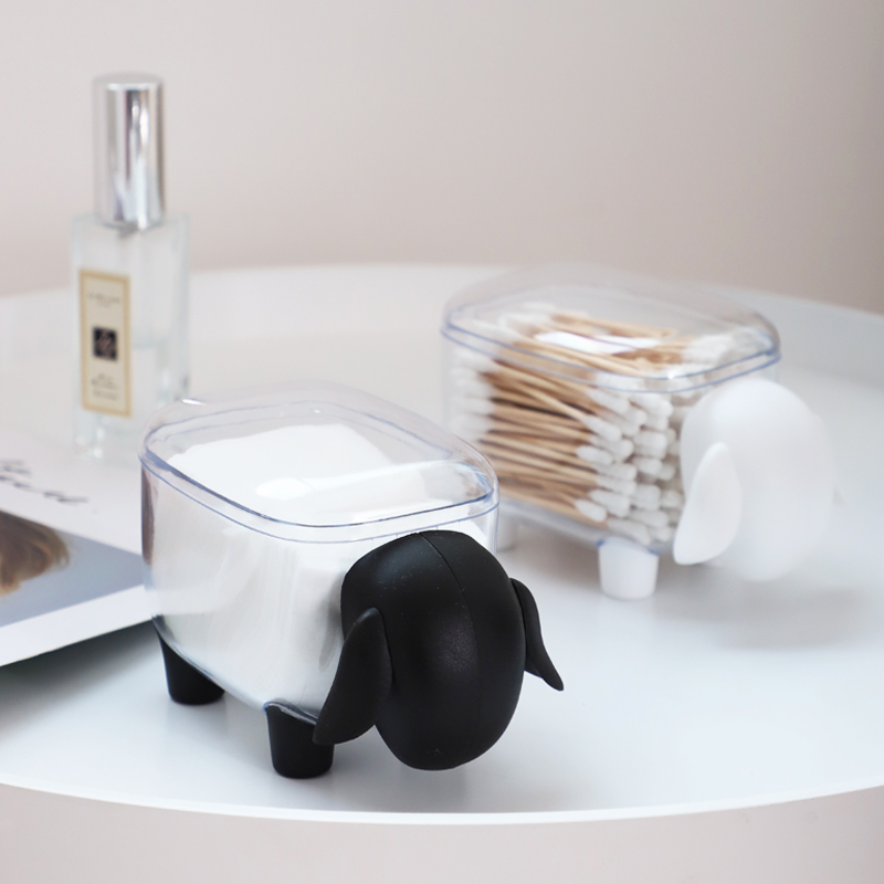 1Pcs Creative Mini Plastic Cotton Swab Storage Box Cute Sheep Dust-proof Cosmetic Cotton Storage Box Household Desktop Organizer, Black
1Pcs Creative Mini Plastic Cotton Swab Storage Box Cute Sheep Dust-proof Cosmetic Cotton Storage Box Household Desktop Organizer, Black