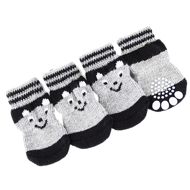 4pcs Pet Dog Puppy Cat Non-Slip Cotton Socks with Cartoon Prints Size S, As shown
4pcs Pet Dog Puppy Cat Non-Slip Cotton Socks with Cartoon Prints Size S, As shown