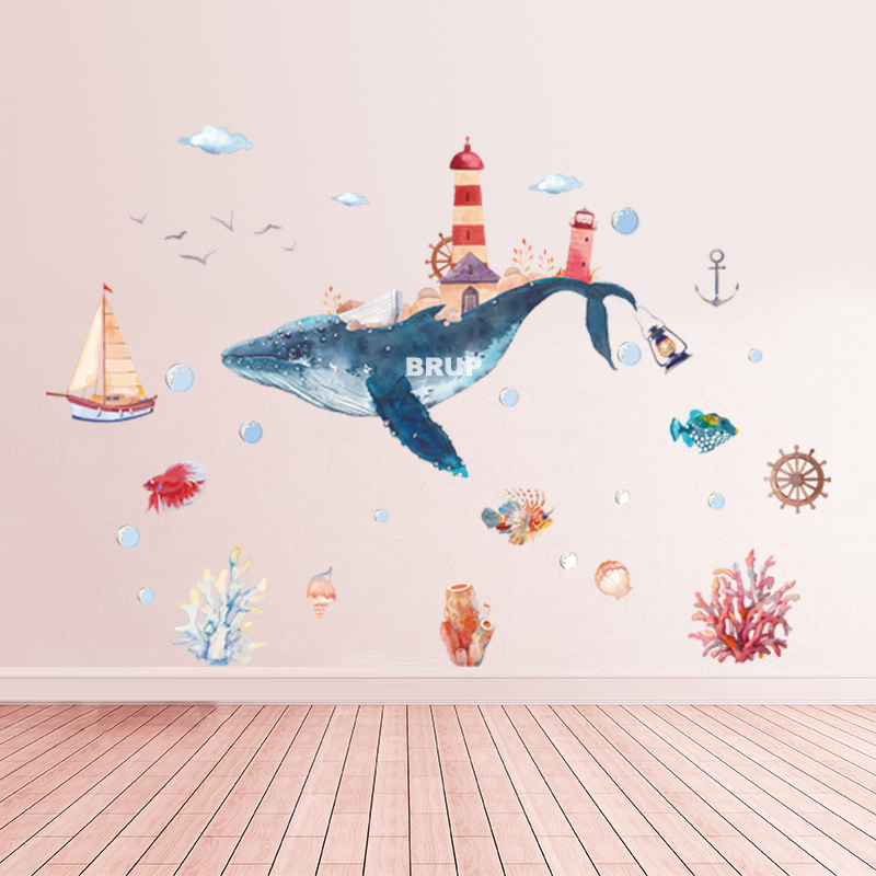 Large Cartoon Animals Wall Stickers For Kids Room Art Fish Wall Decal DIY Mural Home Decor Castle Sea Sticker For Bed Sofa TV
Large Cartoon Animals Wall Stickers For Kids Room Art Fish Wall Decal DIY Mural Home Decor Castle Sea Sticker For Bed Sofa TV