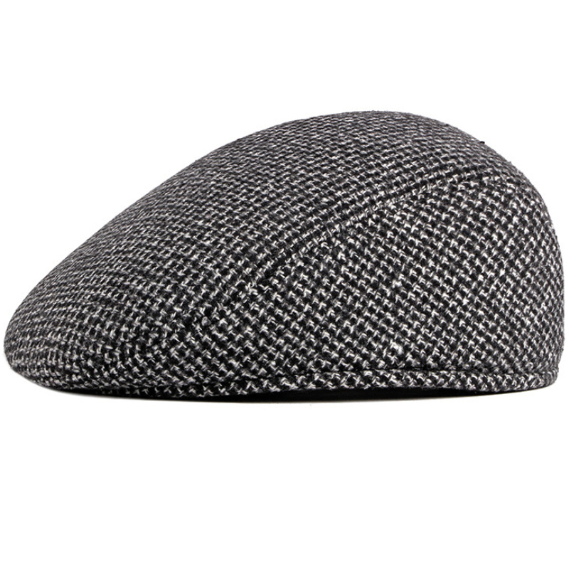 Vintage Herringbone Beret Double Wearing Style Men Hats Newsboy Cap British Western Style Ivy Cap Classic Hats, Black
Vintage Herringbone Beret Double Wearing Style Men Hats Newsboy Cap British Western Style Ivy Cap Classic Hats, Black