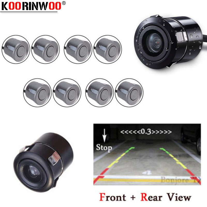Koorinwoo Car Parking Sensor 8 Radar System Parktronic car Rear view Camera front Buzzer Reversie Detector Black White
Koorinwoo Car Parking Sensor 8 Radar System Parktronic car Rear view Camera front Buzzer Reversie Detector Black White