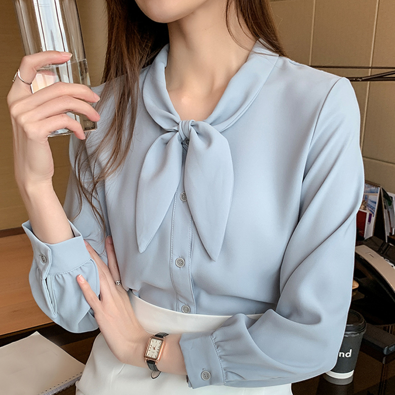 blouse women 2020 long sleeve women shirts tops bow collar chiffon blouse shirt blouses clothes blusas camisas mujer D391, White
blouse women 2020 long sleeve women shirts tops bow collar chiffon blouse shirt blouses clothes blusas camisas mujer D391, White