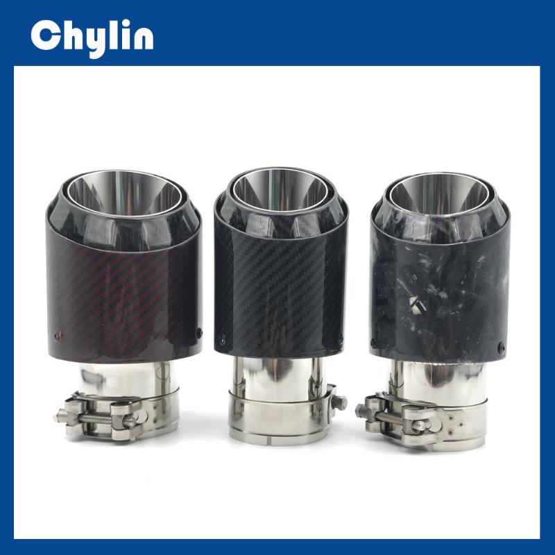 New 3 Models Real Carbon Fiber With Glossy Black Stainless Steel Exhaust End Pipe For Three Layers Single Car Back Exhaust 1 PCS
New 3 Models Real Carbon Fiber With Glossy Black Stainless Steel Exhaust End Pipe For Three Layers Single Car Back Exhaust 1 PCS