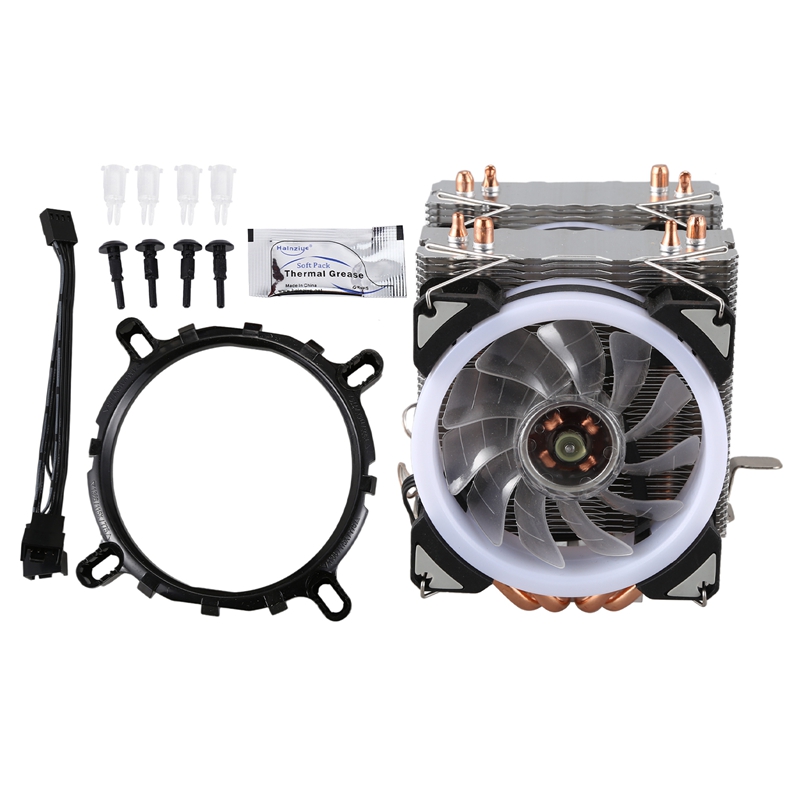 XUEYUFENGSHEN CPU Cooler 4 Pure Copper Heat Pipe Two Cooling Towers Cooling System Two 9cmCPU Fan CPU Radiator ForAMD In
XUEYUFENGSHEN CPU Cooler 4 Pure Copper Heat Pipe Two Cooling Towers Cooling System Two 9cmCPU Fan CPU Radiator ForAMD In