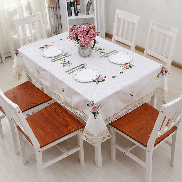 Pastoral Style Wool Embroidery Flower Elegant Tablecloth Cotton Linen Hollow-out Lace TV Cabinet Kerchief Dinning Table Cover, Veemi c
Pastoral Style Wool Embroidery Flower Elegant Tablecloth Cotton Linen Hollow-out Lace TV Cabinet Kerchief Dinning Table Cover, Veemi c