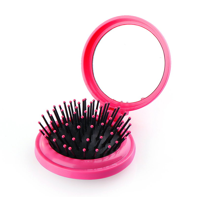 Colorful Girls Portable Mini Folding Comb Airbag Massage Round Travel Hair Brush With Mirror
Colorful Girls Portable Mini Folding Comb Airbag Massage Round Travel Hair Brush With Mirror
