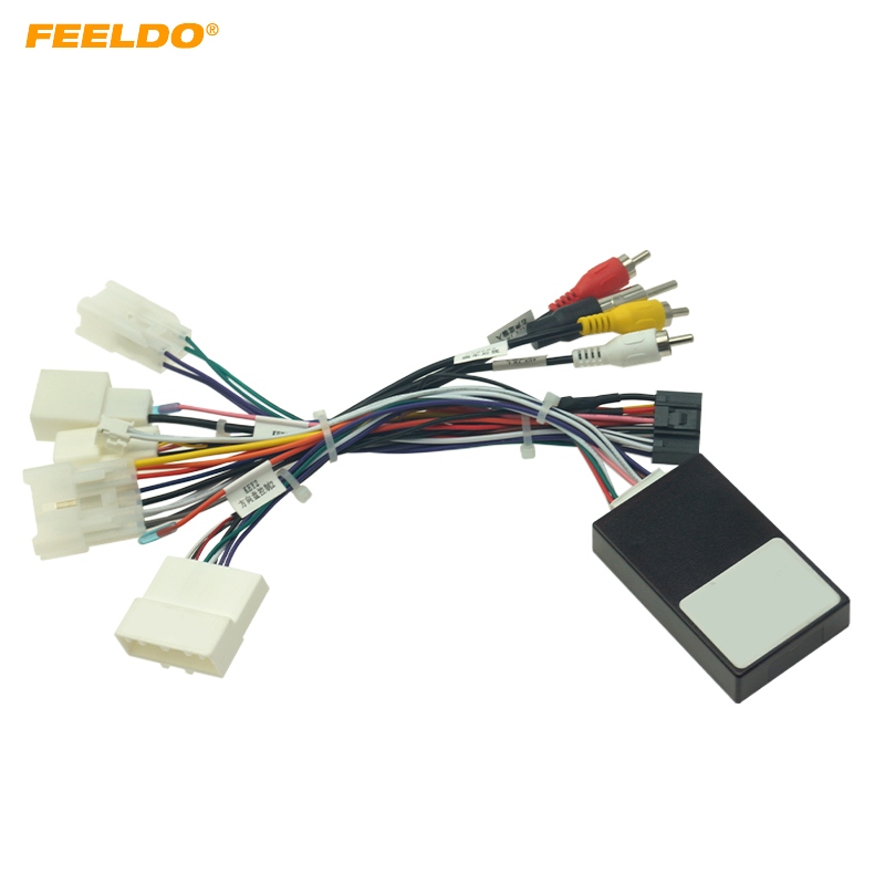 

FEELDO Car Audio Stereo 16PIN Android Power Wiring Harness Cable Adapter With Canbus For Subaru XV/Crosstrek(2017+)/Forester(17-19) #6556