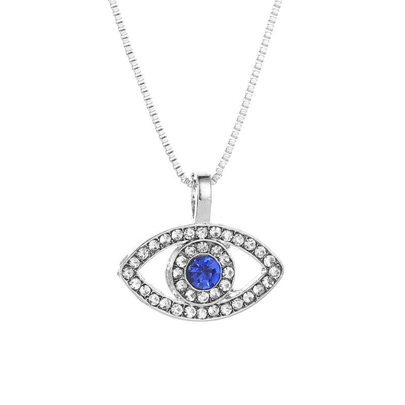 Blue Evil Eye Necklace Iced Out Pendant Luxury Crystals Rhinestone Clavicle Necklace Silver Jewelry Choker Necklace Fashion Birthday Gifts
Blue Evil Eye Necklace Iced Out Pendant Luxury Crystals Rhinestone Clavicle Necklace Silver Jewelry Choker Necklace Fashion Birthday Gifts