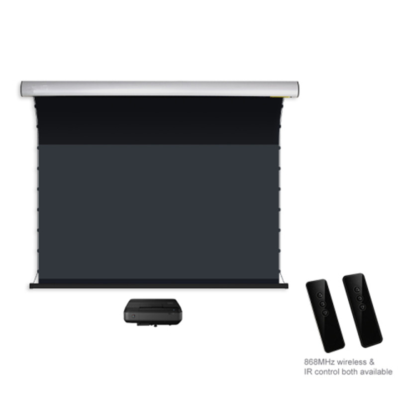 2.35:1 Wall-Mounted Electric tab-tension Ambient Light Rejecting Projector Screen for UST ALR/Ultra Short Throw Laser Projector
2.35:1 Wall-Mounted Electric tab-tension Ambient Light Rejecting Projector Screen for UST ALR/Ultra Short Throw Laser Projector