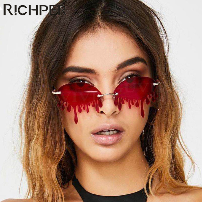 New Arrival Vintage Rimless Sunglasses Women Unique Tears Shape Sunglasses Female Personality Eyewear Shades For Women Oculos
New Arrival Vintage Rimless Sunglasses Women Unique Tears Shape Sunglasses Female Personality Eyewear Shades For Women Oculos