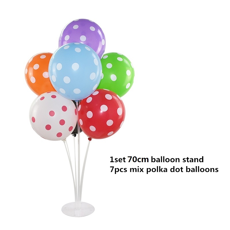 70cm DIY Balloon Stand 7 Tubes Balloon Holder Column for Birthday Party Decoration Kids Favors Wedding Balloons Backdrop Arch 8