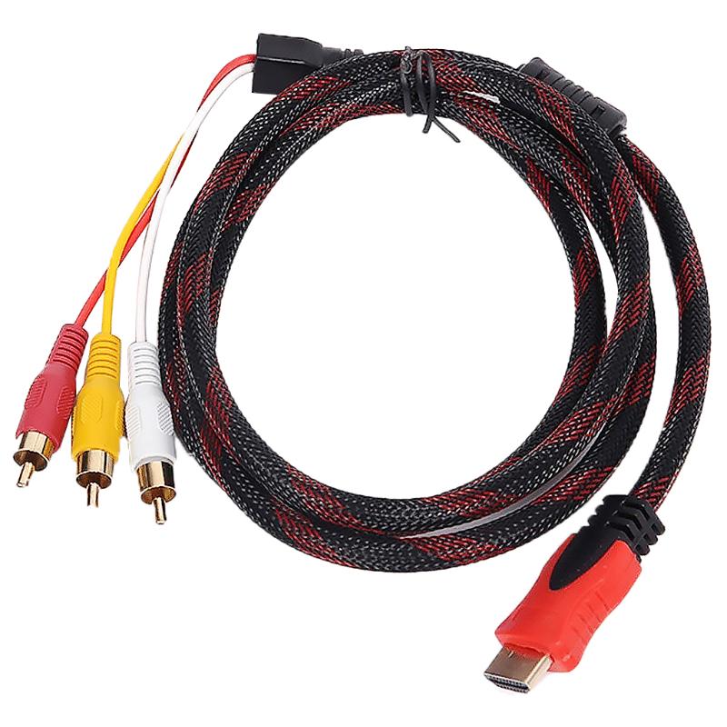 HD to 3 RCA Video Audio Cable HDTV 1080P Component Converter Adapter Signal Transfer Cable
HD to 3 RCA Video Audio Cable HDTV 1080P Component Converter Adapter Signal Transfer Cable