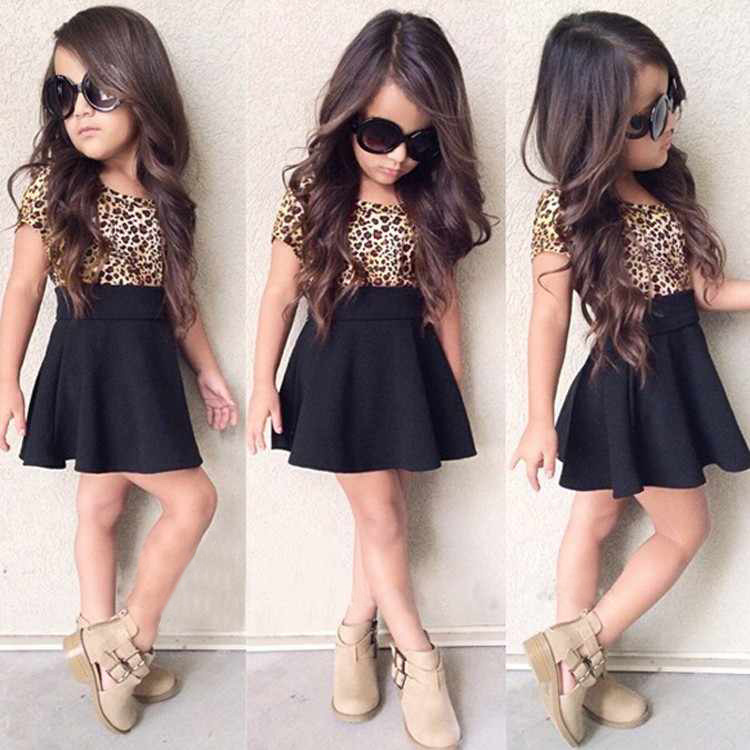 INS Baby Girl Leopard Dress Kid Patchwork Black Skirt New Short Sleeve Summer Party Elegant Agaric, As photo
INS Baby Girl Leopard Dress Kid Patchwork Black Skirt New Short Sleeve Summer Party Elegant Agaric, As photo
