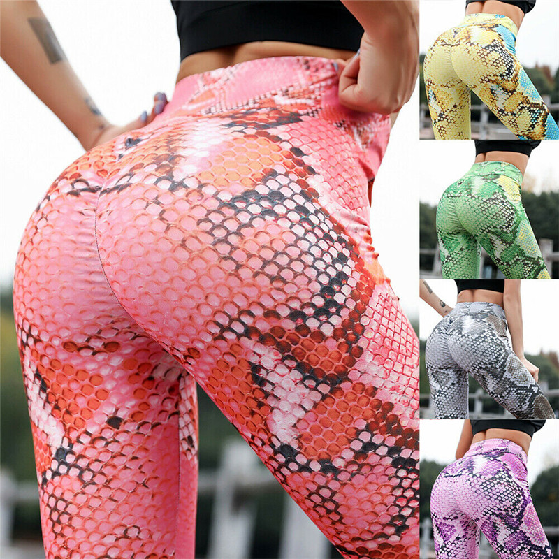 Women High Waist Sport Leggings Snakeskin Print Yoga Pants Girls Fitness Leggings Gym Trousers Jogging Running Colorful Pants, Blue
Women High Waist Sport Leggings Snakeskin Print Yoga Pants Girls Fitness Leggings Gym Trousers Jogging Running Colorful Pants, Blue