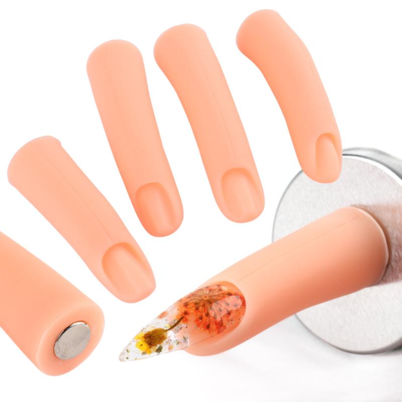 5 pcs Nail Art Fake Finger Practice False Nail Tips Magnetic Detachable Mold Display DIY Acrylic UV Gel Manicure Tools LA1782, 5pc model a
5 pcs Nail Art Fake Finger Practice False Nail Tips Magnetic Detachable Mold Display DIY Acrylic UV Gel Manicure Tools LA1782, 5pc model a