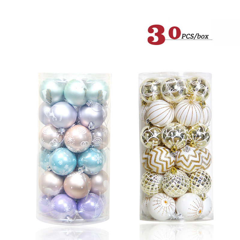 30pcs/lot 6cm Christmas Tree Decoration Ball Shiny Bauble Xmas Party Painted Hanging Ball for Home Christmas Ornament Decor Gift
30pcs/lot 6cm Christmas Tree Decoration Ball Shiny Bauble Xmas Party Painted Hanging Ball for Home Christmas Ornament Decor Gift