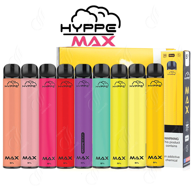 Top Quality Hyppe Max Disposable Device 1500Puffs 5ml Pre-Filled Pods Cartridges Vape Pen 650mAh Battery Bars Vapor e Cigarettes Vaporizers
Top Quality Hyppe Max Disposable Device 1500Puffs 5ml Pre-Filled Pods Cartridges Vape Pen 650mAh Battery Bars Vapor e Cigarettes Vaporizers