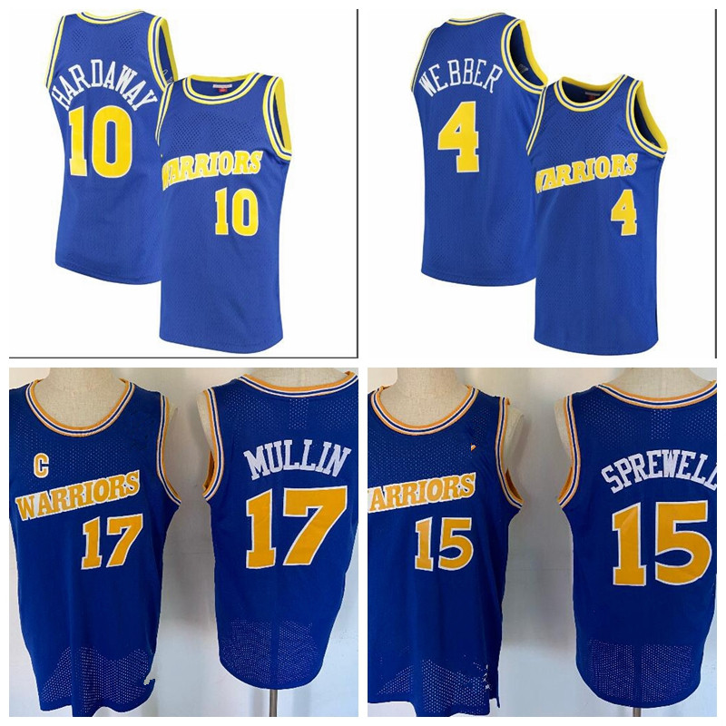 Men Youth Golden State Warriors Stephen Curry 10 Hardaway 4 Webber Bule White Hardwoods Classics Swingman Player Jersey, Ivory
Men Youth Golden State Warriors Stephen Curry 10 Hardaway 4 Webber Bule White Hardwoods Classics Swingman Player Jersey, Ivory