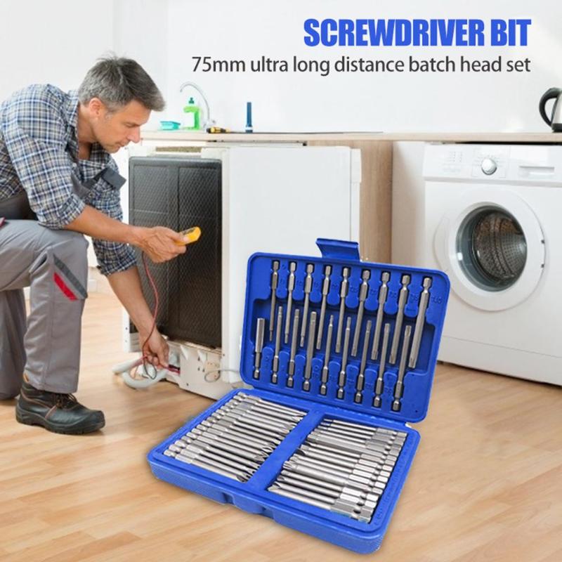 50pcs 75mm Security Screwdriver Bits Extra Long Reach Bit Set Torx Star Hex Spline Slotted Hand Tools Set
50pcs 75mm Security Screwdriver Bits Extra Long Reach Bit Set Torx Star Hex Spline Slotted Hand Tools Set