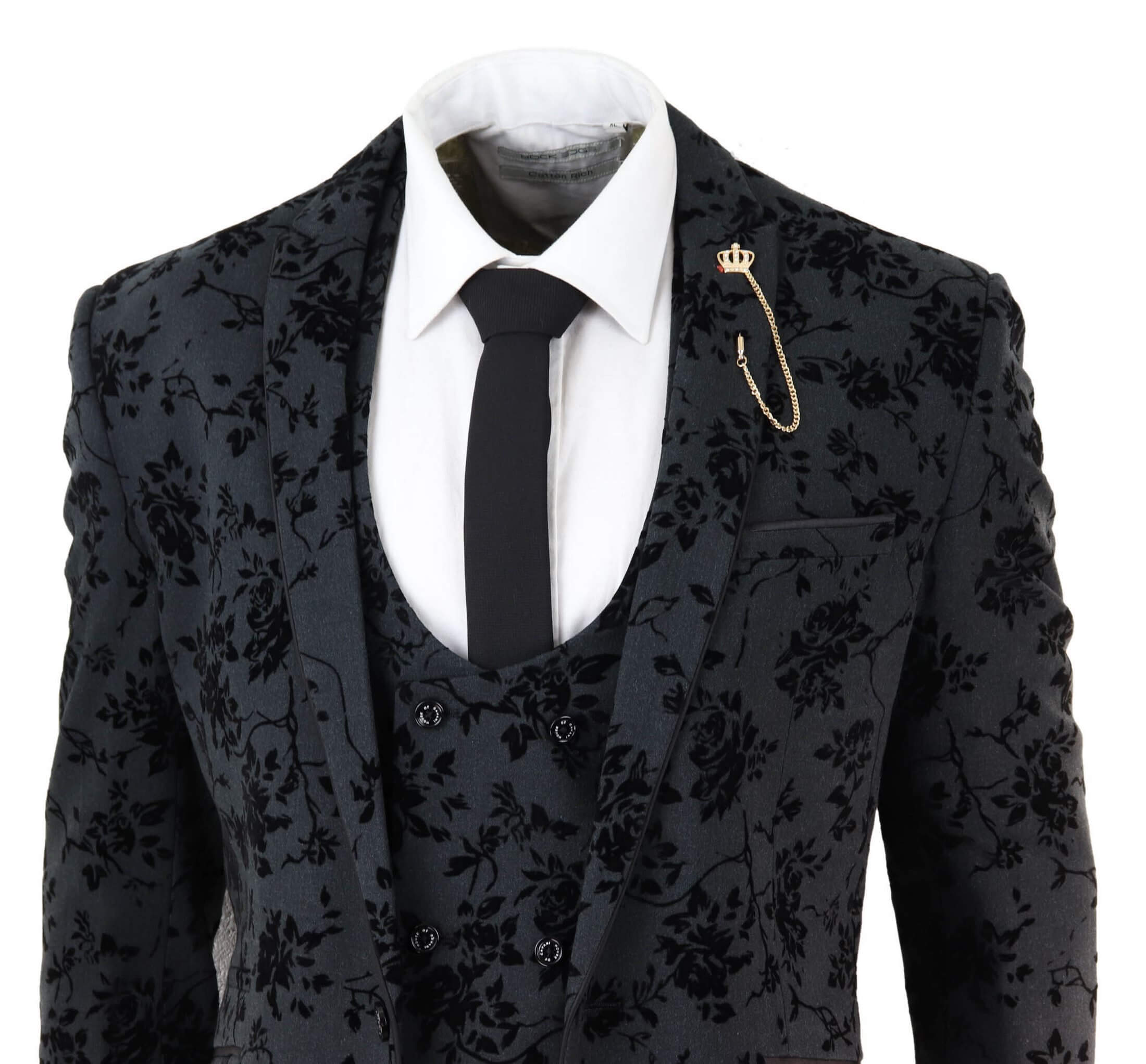 Black Mens Suits Shawl Lapel Custom Made Groom Wedding Tuxedos Two Button Three Pieces (Jacket+Pants+Vest) Formal Mens Tuxedos