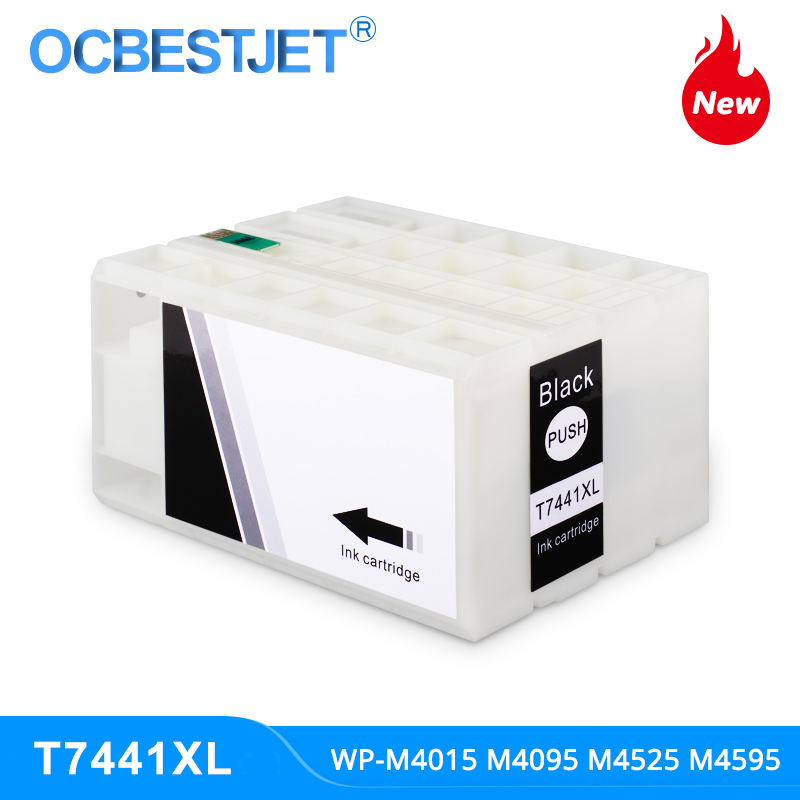 T7441 T7441XL Black Compatible Ink Cartridge Full With Pigment Ink For Pro WP-M4015DN WP-M4095DN WP-M4525DNF WP-M4595DNF
T7441 T7441XL Black Compatible Ink Cartridge Full With Pigment Ink For Pro WP-M4015DN WP-M4095DN WP-M4525DNF WP-M4595DNF